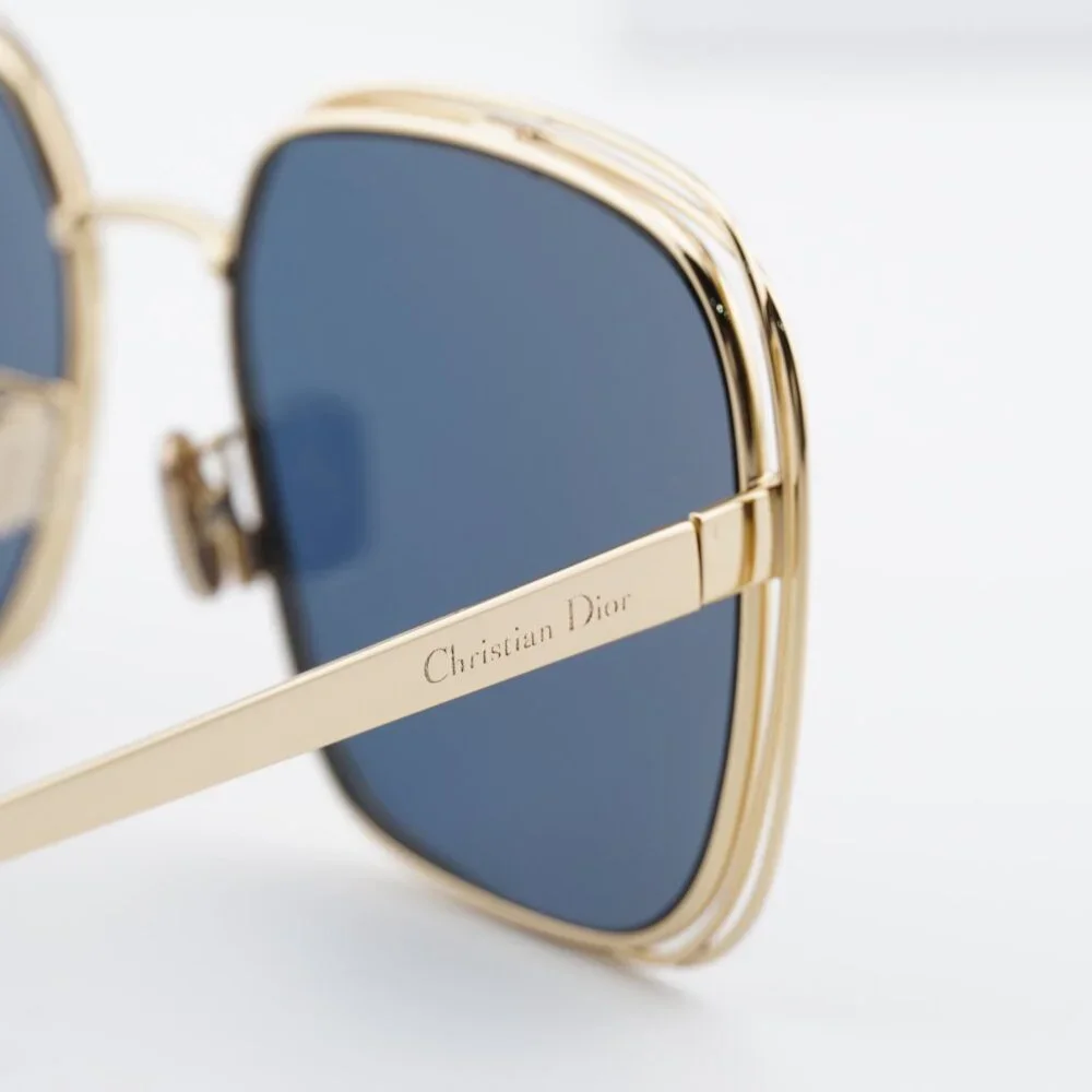 Dior FILDIOR S1U B0B0 Square Sunglasses - Gold\ Blue - Picture 6 of 10